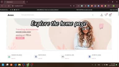 Anon Commerce – Enterprise Multi-Vendor E-Commerce Marketplace screenshot thumbnail 1
