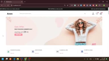 Anon Commerce – Enterprise Multi-Vendor E-Commerce Marketplace screenshot thumbnail 2