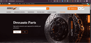 Drox Auto – Custom WordPress/WooCommerce Theme with B2B/B2C Dual Structure screenshot thumbnail 1
